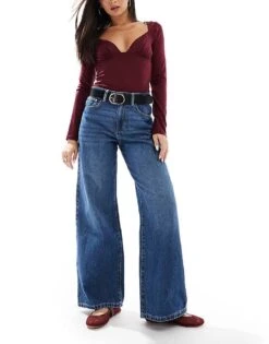 Cotton:On Cotton On Relaxed Wide Leg Jean In Pure Blue For Women