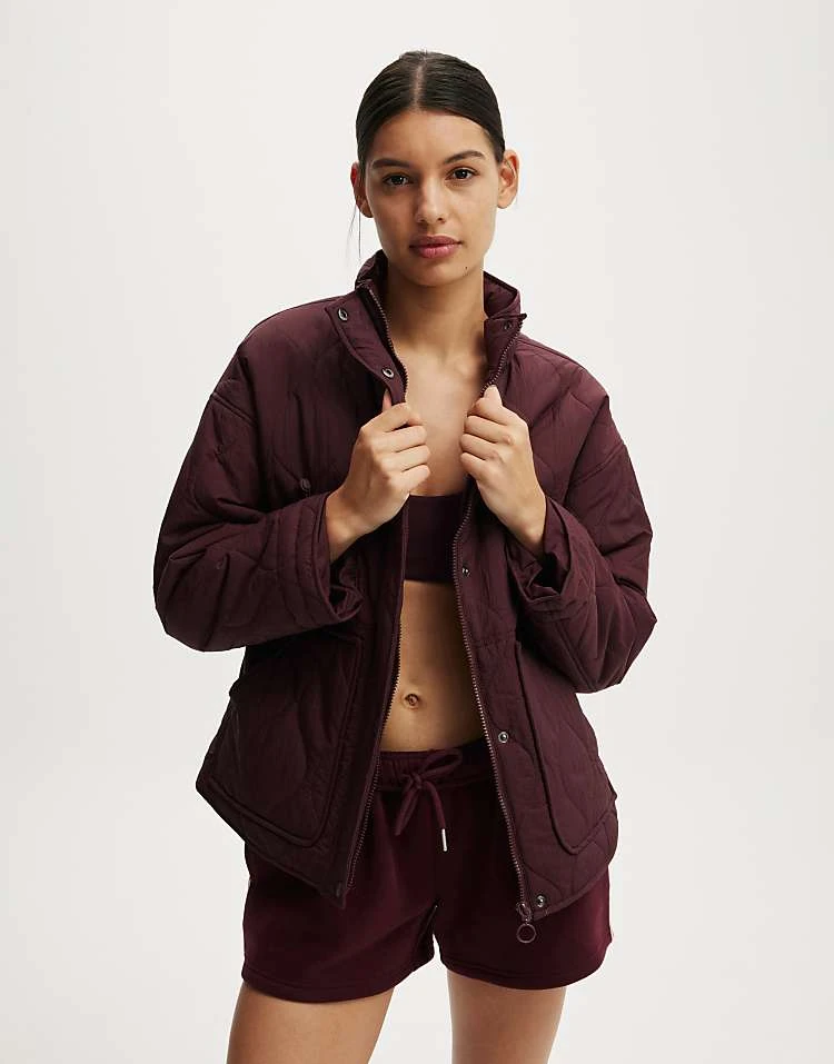 Cotton:On Warm Up Relaxed Lightweight Jacket In Brown For Women