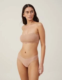 Cotton:On Seamless Sweetheart Padded Bandeau In Brown For Women