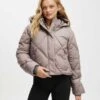Cotton:On The Mother Puffer Jacket In Grey For Women
