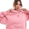 Cotton:On Classic Fleece Graphic Hoodie In Pink For Women