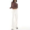 Cotton:On Lightweight Fleece Straight Leg Sweatpant In White For Women