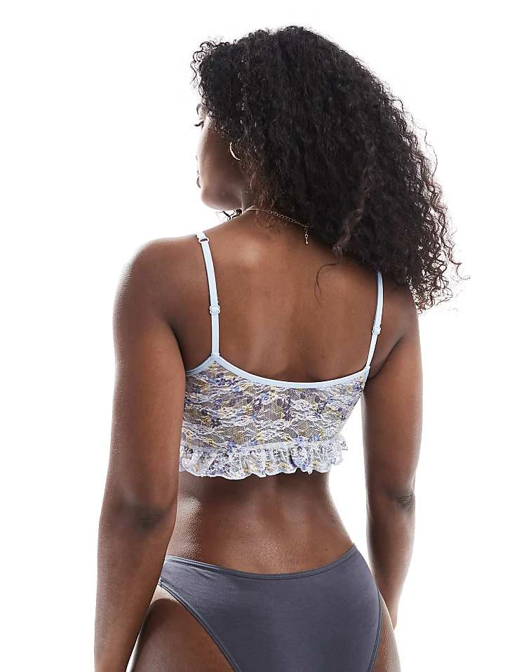 Cotton:On Stretch Lace Scoop Bralette In Multi For Women - Image 3