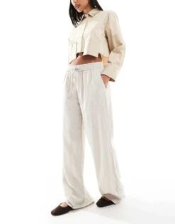 Cotton:On Haven Wide Leg Pant In Beige For Women
