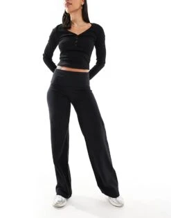 Cotton:On Bella Straight Leg Pant In Black For Women