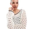 Cotton:On Zendaya Wide Neck Sweater In White For Women