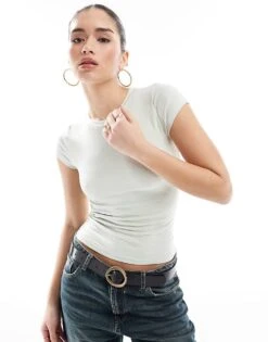 Cotton:On All Day Crew Tee In Green For Women