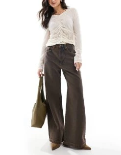 Cotton:On Super Baggy Jean In Brown For Women