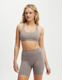 Cotton:On Ultra Soft Side Pocket Short In Grey For Women