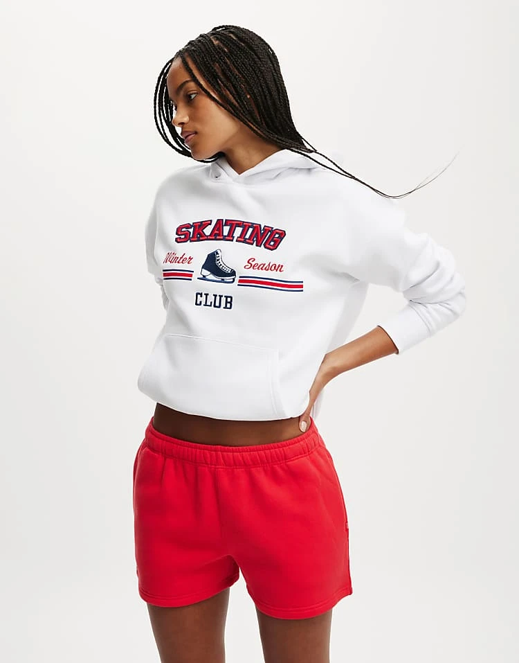 Cotton:On Plush Essential Gym Short In Red For Women - Image 2