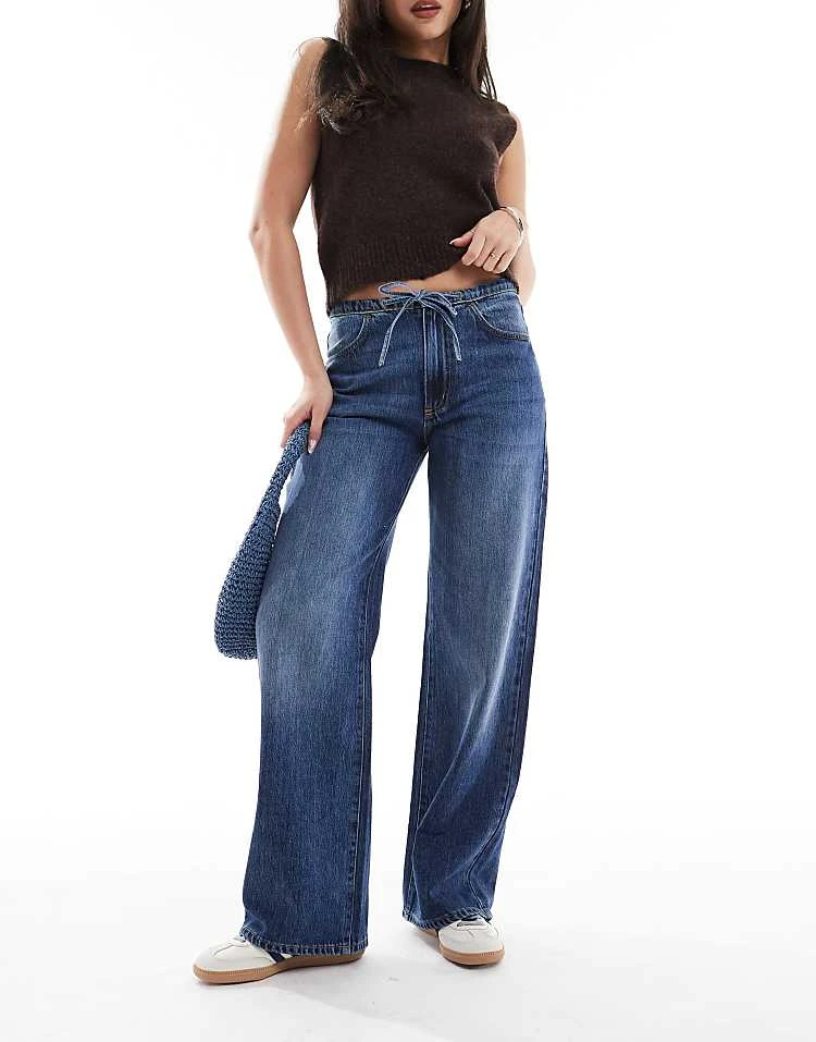 Cotton:On Lyocell Wide Pant In Blue For Women - Image 6