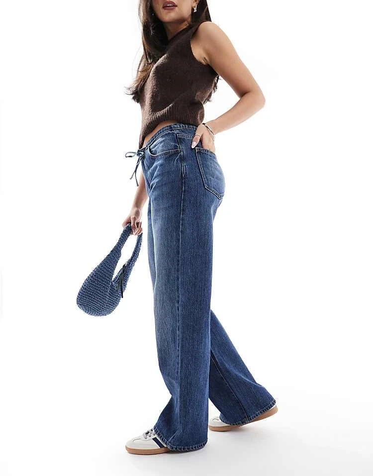 Cotton:On Lyocell Wide Pant In Blue For Women - Image 3