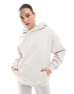 Cotton:On Classic Fleece Hoodie In Beige For Women