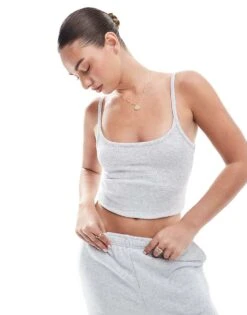 Cotton:On Byron Scoop Cami In Grey For Women