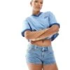 Cotton:On Micro Low Denim Short In Mid Blue For Women