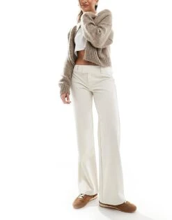 Cotton:On Lola Low Rise Suiting Pant In Grey For Women
