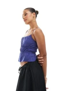 Cotton:On Annie Lace Cami In Blue For Women